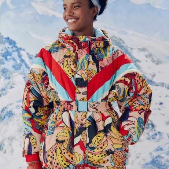 Cachos De Bananas Ski Puffer Jacket Sz S - Picture 3 of 12